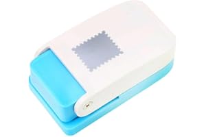 MotiveTech Postage Stamp Punch for Crafting DIY 1x0.8inch Portable Lever Action Craft Punch for Photo Paper Card Making.