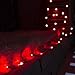 LOENDE Outdoor Solar String Lights, 72ft 200 LED 8 Modes Waterproof Red Fairy String Lights for Valentine's Christmas Tree Wreath Party Patio Lawn Yard Indoor Wedding Decor
