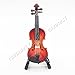 Odoria 1:12 Violin with Stand Bow and Case Wooden Musical Instrument Miniaure Dollhouse