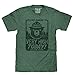 Tee Luv Smokey Bear Shirt - Fire Danger Very High Today T-Shirt (Dark Green Heather) (L)