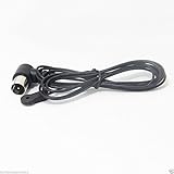 New Black Push on Male F Type 5ft Coaxial Coax Wire FM Antenna for Home Theater AV A/V Receiver and the earlier Bose Radios