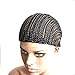 FASHION LADY Hair Brading Wig Cap 1pcs/lot S M L Size for Easier Sew in Crotchet Cornrows Braide Cap Black Color Braiding Wig Cap With Comb for Making Wig weaving cap with braids