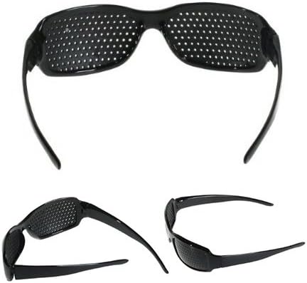 Itian® Vidrios del Agujero de Alfiler, Anti-Fatiga, la Prevención de la Miopía (Negro)