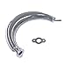 JRL 49cc 50cc 60cc 66cc 80cc Motorized Bicycle Curving Muffler Exhaust Chrome