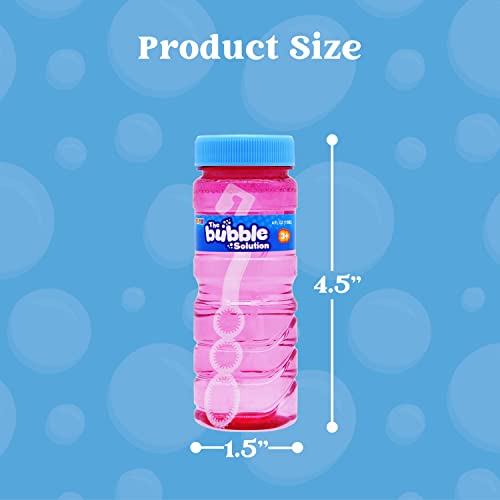 JOYIN 12 Pack Bubble Bottles (4oz Bubbles Solution), Bubbles Party