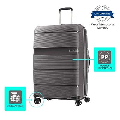 American Tourister Polypropylene 77 cms Linex Titanium Hardsided Check-in Luggage