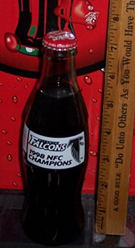 1998 Football National Conference Champions Atlanta Falcons Commemorative Coca Cola Full Unopened Bottle 8 Oz