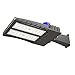 AntLux 150W LED Parking Lot Lights Shoebox Pole Light, 18600lm 5000K, 450W HID/HPS Replacement, Outdoor Commercial Area Street Security Lighting Fixture, IP66 Waterproof, Arm Mount, Photocell Included