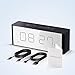 Alarm Clock Radio with Bluetooth Speaker, Digital FM Radio, Stereo Sound, Night Light, Manual Dimmer, Snooze, Large LED Display- A Good Choice for Daily Use and Recreation