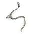 PRO Base The Dragon's Lure Stud Gothic Earring-Antique Silver Style