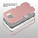 ULAK Galaxy S6 Case,S6 Case, Shock Resistant Hybrid Soft Silicone Hard PC Cover Case for Samsung Galaxy S6, Will NOT Fit S6 Active (Rose Gold/Gray)