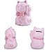 ElecNova Cute Pink Maneki-Neko Lucky Cat Piggy Bank Home Decor Ornament Gift for Girls