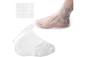 Bunhut 400PCS Paraffin Bath Liners for Foot, Disposable Foot Covers, Paraffin Bath Foot Socks Foot Liners Plastic Socks Booties Pedicure Bags for Thermal Therabath Wax Treatment (400PCS-Foot Cover)