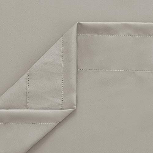image for Deconovo Light Beige Blackout Curtains Rod Pocket Curtain Panels Room 