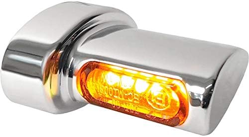 HeinzBikes HBWLM-C Motorcycle Indicator LED Aluminium Pair of Winglets Micro Chrome