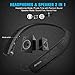 Bluetooth Headphones Speaker 2 in 1, Doltech Neckband Wireless Bluetooth 5.0 Headset Wearable Speaker with Retractable Earbuds, True 3D Stereo Sound Sweatproof Call Vibrate Alert Built-in Mic (Black)