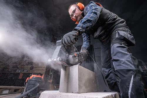 DNIPRO-M Angle Grinder 2400W 230 mm, Professional Radial for Metal, Stone and Concrete, Soft Start Soft Start, Anti-Reset, 5 Position Rotary Handle, M14 Thread, 6500 rpm GL-240