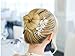 Mariell Couture Bridal Hair Comb with Hand Painted Silver Leaves, Freshwater Pearls and Crystals
