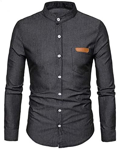 Amazon Co Jp メンズ シャツ 長袖 ビジネス カジュア オシャレ 無地 春 秋 冬 ワイシャツ 服 ファッション小物