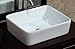 Super-Skin Bathroom Ceramic Porcelain Vessel Sink Rectangle 7050 Pop Up Drain + Free Pop Up Drain-L8