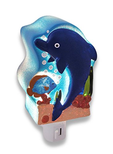 Children`s Blue Dolphin Night Light Nite Lite