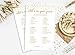What's in Your Purse (Pack of 50) - Bridal Shower Games - Wedding Shower Games - Bachelorette Party Games - Gold Confetti