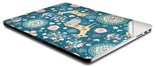 UESWILL Full Body Sticker for 13" MacBook Pro with Retina Display, [Anti-scratch] Vinyl Art Skin Decal Sticker- Set w/ Keyboard,Palmrest,Touchpad,Upper & Bottom Skin+Microfibre Cleaning Cloth,(Deer) - Thumbnail 5