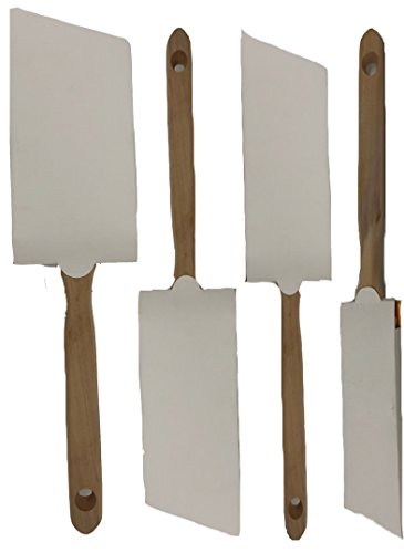 Pro Grade Wall / Trim House Paint Brush Set .Great for Professional Painters And Home Owners.Paint Brushes For Decks,Fences,Interior,Exterior & Commercial. (4 Piece Angle Sash House paint Brushes)
