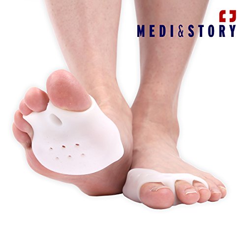 Bunion Corrector Hallux Valgus Gel Toe Separator Forefoot Cushion Protectors Pad by Medi&Story