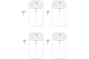 TJaXZQaF 50 ML Portable Card Spray Bottles, Refillable Portable Empty Perfume Atomizer Vials,Suitable for essential oils, perfumes,facial mists, hair mists, small plant mists,4 Pack