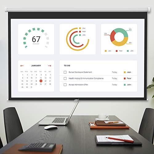 6 Projector+Screen+100+Inch+Auto+Locking