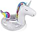 BigMouth Inc. Gigantic Unicorn Pool Float with Sparkles Inside, Funny Inflatable Vinyl Summer Pool or Beach Toy, Patch Kit Included