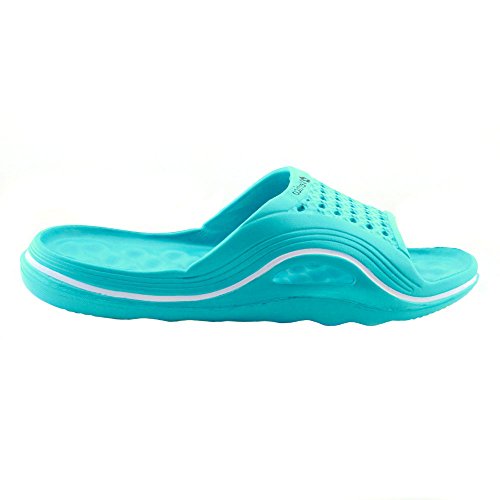 Vertico Slide-On Women's Shower and Poolside Sandal (6/7, Turquoise) - Thumbnail 5
