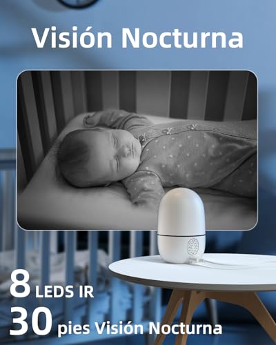 VIRTAVO XD1 Indoor WiFi Surveillance Camera 1080P Dual Lens, 2 Views in 1 Screen, Night Vision, Smart Tracking, Two-Way Audio, PTZ 360° for Baby/Pets/Home Security