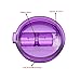 LJY Spill and Splash Resistant Tumbler Lid for Yeti Rambler and RTIC Tumblers, 30 oz, 3-Pack (Blue + Purple + Transparent)