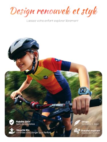 imoo Z3 Montre Connectée Enfant 4G avec Carte SIM : Traceur GPS Enfant Précis, Appels Vidéo HD, SOS, Étanche IP68 et Mode Classe - Smartwatch Enfant Fille Garçon
