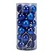 Asvert 24ct Christmas Ball Ornaments Shatterproof Tree Ball for Holiday Wedding Party Decoration 1.57” (Blue)