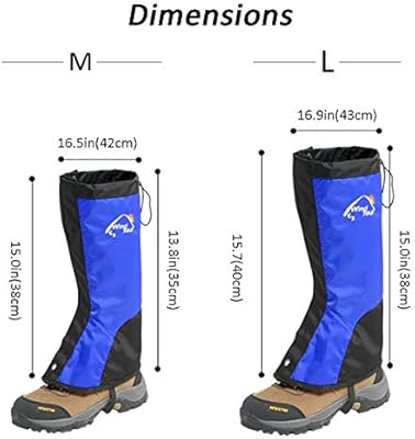Nylon Ski Legging Gaiters Waterproof Leg Protection Guard Sandproof Foot Cover