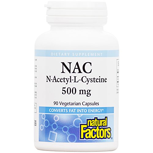 Natural Factors - N-Acetyl-L-Cysteine 500mg, Supports Antioxidant Activity, 90 Vegetarian Capsules