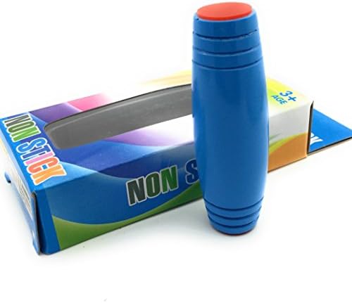 Need Some Fun in Class or Office? Best Rollver Desktop Flip Toy When Bored At Desk! Fidget Stick is a perfect Stressbuster for Kids , Teens and Adults! Make your play funful (Blue)