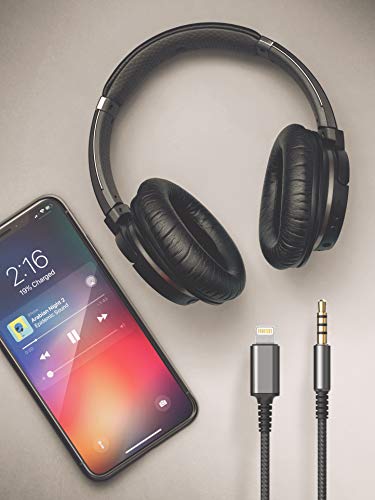 (Apple MFi Certified) Replacement Headphone Cable with iPhone Lightning Connector (3.5mm) Audio Aux  - //coolthings.us