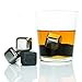 Beyond Ice 3-Piece Stainless Steel and 3-Piece Grey Basalt Rocks Reusable Whiskey Stones