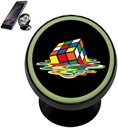 Rainbow Rubik's Cube Magnetic Phone Holder for Car Dashboard