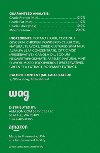 Amazon Brand - Wag Dental Dog Treats to Help Clean Teeth & Freshen Breath - Small, Unflavored, 2.25 pounds - Image 4