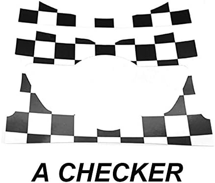 YaaGoo Center Console Sticker for Mini Cooper R55 R56 R57 R58 R59 R60 F54 F55 F56 Car Styling Accessories (A,Checked)
