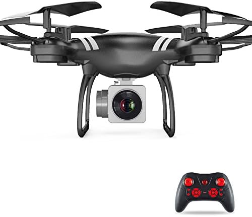 JXWANG Drone With Camera Fingers Glide Track 1080P Wide Angle Camera Live Video 4 Axis Headless Mode Quadcopter With One Key Return,Black