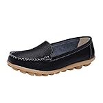 Women Flats Shoes, Mosunx(TM) Slip On Comfort Shoes Flat Shoes Loafers (39(US:8), black)