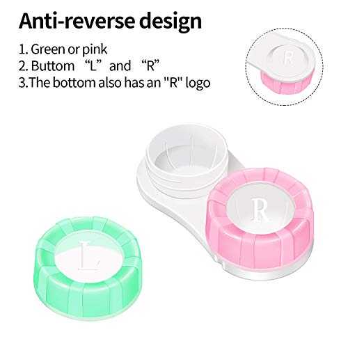 Contact Lens Case, Sight Savers with Box Container Soak Storage Kit