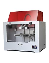 Impresora 3D Bibo, con marco de metal, doble extrusor, grabado en láser, WiFi, pantalla táctil, reduce tiempo de impresión a la mitad, Soporte de vidrio extraíble, con detección de filamento., 1