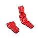 (50 pack) 6mm Red Plastic Retail Shop Security Display Hook Anti- Theft, Anti Sweep Stop Lock for Pegboard or Slat Wall (50 Red A Locks)